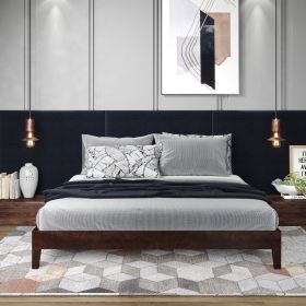 Nix - King Platform Bed - Brown